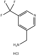 3-氨甲基-5-三氟甲基吡啶盐酸盐 结构式