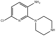 6-Chloro-2-(piperazin-1-yl)pyridin-3-amine 结构式