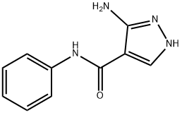 5-氨基-N-苯基-1H-吡唑-4-甲酰胺 结构式