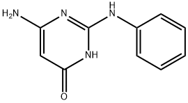 6-氨基-2-(苯基氨基)-1H-嘧啶-4-酮 结构式