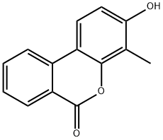 3-羟基-4-甲基-6H-苯并[C]苯并吡喃-6-酮 结构式