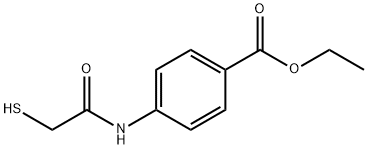 4-(2-硫基乙酰基氨基)苯甲酸乙酯 结构式