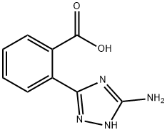 2-(5-氨基-1H-1,2,4-三唑-3-基)苯甲酸 结构式
