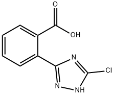 2-(5-氯-1H-1,2,4-三唑-3-基)苯甲酸 结构式