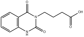 4-(2,4-二氧代-1,4-二氢喹唑啉-3(2H)-基)丁酸 结构式