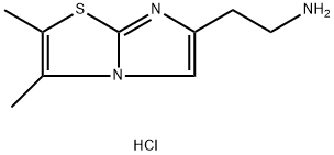 [2-(2,3-二甲基咪唑并[2,1-B][1,3]噻唑-6-基)乙基]胺二盐酸盐 结构式