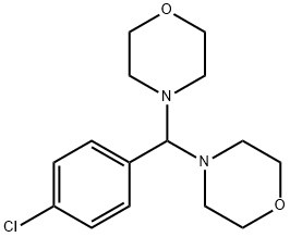 4,4'-[(4-氯苯基)亚甲基]二吗啉 结构式