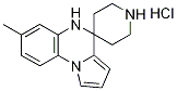 7-Methyl-4,5-dihydrospiro[pyrrolo(1,2-a)-quinoxaline-4,4'-piperidine] hydrochloride 结构式