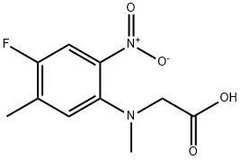 2-[(4-Fluoro-5-methyl-2-nitrophenyl)-(methyl)amino]acetic acid 结构式