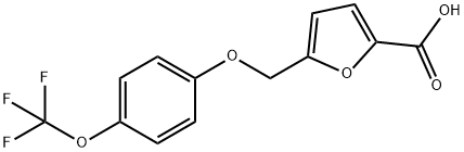 5-{[4-(三氟甲氧基)苯氧基]甲基}-糠酸 结构式