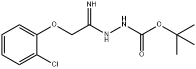 2-(2-(2-氯苯氧基)-1-亚氨基乙基)肼-1-羧酸叔丁酯 结构式