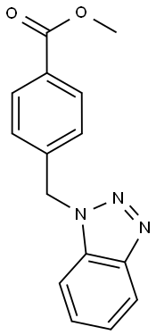 Methyl 4-(1H-1,2,3-benzotriazol-1-ylmethyl)-benzoate 结构式