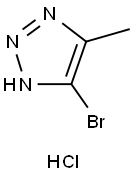 5-溴-4-甲基-1H-1,2,3-三唑盐酸盐 结构式