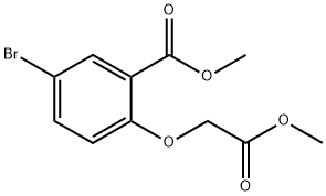 Methyl 5-bromo-2-(2-methoxy-2-oxoethoxy)benzoate 结构式