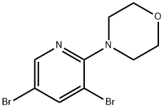 4-(3,5-二溴吡啶-2-基)吗啉 结构式
