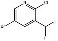 5-溴-2-氯-3-(二氟甲基)吡啶 结构式