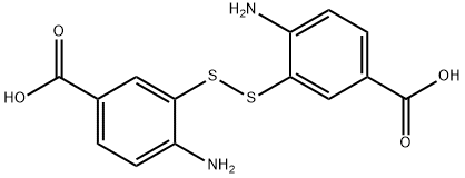 3,3'-二硫代双(4-氨基苯甲酸) 结构式