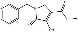 1-苄基-4-羟基-5-氧代-2,5-二氢-1H-吡咯-3-甲酸甲酯 结构式