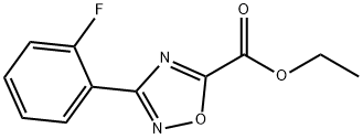 3-(2-氟苯基)-1,2,4-恶二唑-5-甲酸乙酯 结构式