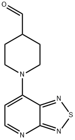 1-[1,2,5]噻二唑并[3,4-B]吡啶-7-基哌啶-4-甲醛 结构式