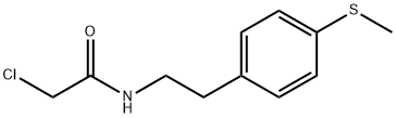 2-氯-N-{2-[4-(甲巯基)苯基]乙基}乙酰胺 结构式