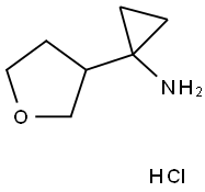 [1-(四氢呋喃-3-基)环丙基]胺盐酸盐 结构式