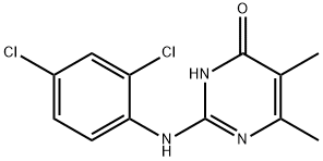 2-[(2,4-二氯苯基)氨基]-5,6-二甲基嘧啶-4(3H)-酮 结构式