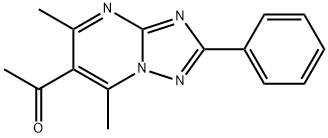 1-(5,7-二甲基-2-苯基[1,2,4]三唑并[1,5-A]嘧啶-6-基)乙酮 结构式
