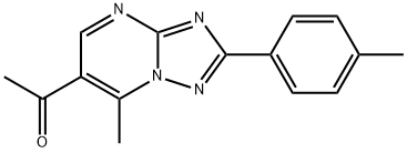 1-[7-甲基-2-(4-甲基苯基)[1,2,4]三唑并[1,5-A]嘧啶-6-基]乙酮 结构式