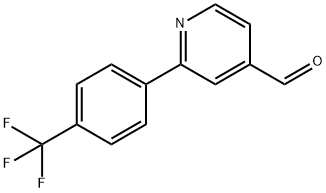 2-(4-(三氟甲基)苯基)异烟醛 结构式