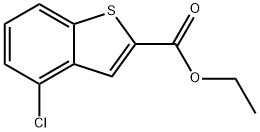 乙基 4-氯苯并[B]噻吩-2-羧酸酯 结构式
