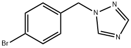 1-[(4-溴苯基)甲基]-1,2,4-三唑 结构式