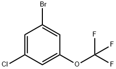 1-溴-3-氯-5-三氟甲氧基苯 结构式