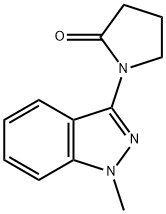 1-(1-Methyl-1H-indazol-3-yl)pyrrolidin-2-one 结构式