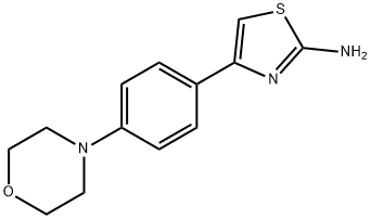 4-(4-吗啉苯基)噻唑-2-胺 结构式