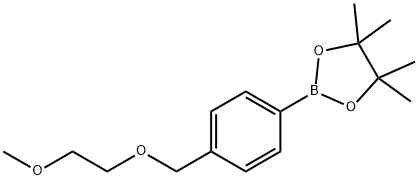 4-((2-甲氧基乙氧基)甲基)苯硼酸频哪醇酯 结构式