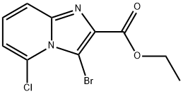 3-溴-5-氯咪唑[1,2-A]吡啶-2-甲酸乙基酯 结构式