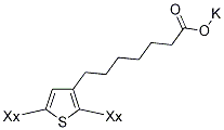 POLY[3-(POTASSIUM-7-HEPTANOATE)THIOPHENE-2,5-DIYL] 结构式