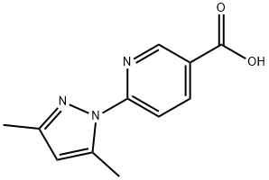 6-(3,5-二甲基-1H-吡唑-1-基)吡啶-3-羧酸 结构式
