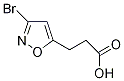 3-(3-溴异恶唑-5-基)丙酸 结构式