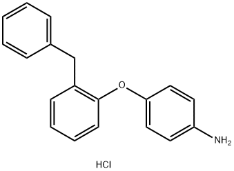 4-(2-BENZYLPHENOXY)ANILINE HYDROCHLORIDE 结构式