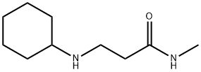 3-(CYCLOHEXYLAMINO)-N-METHYLPROPANAMIDE 结构式