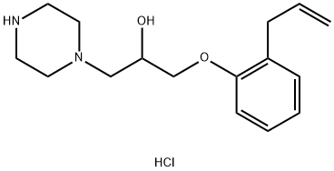 1-(2-ALLYL-PHENOXY)-3-PIPERAZIN-1-YL-PROPAN-2-OLDIHYDROCHLORIDE 结构式