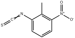 1-硫代异氰酸酯邻-2-甲基-3-硝基-苯 结构式