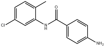 4-氨基-N-(5-氯-2-甲基苯基)苯甲酰胺 结构式