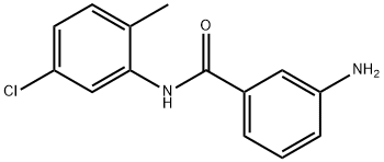 3-氨基-N-(5-氯-2-甲基-苯基)苯甲酰胺 结构式