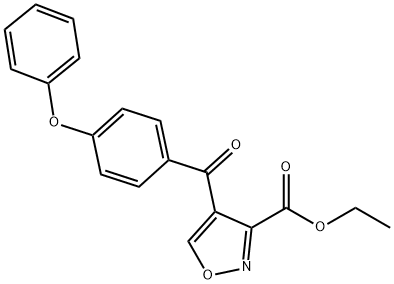 ethyl 4-(4-phenoxybenzoyl)-3-isoxazolecarboxylate 结构式