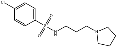 4-氯-N-(3-(吡咯烷-1-基)丙基)苯磺酰胺 结构式