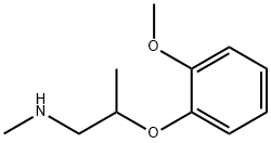 2-(2-Methoxyphenoxy)-N-methyl-1-propanamine 结构式