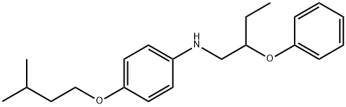 4-(Isopentyloxy)-N-(2-phenoxybutyl)aniline 结构式